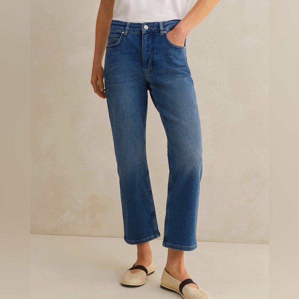 ME+EM Women’s Dark Wash Cropped Jeans